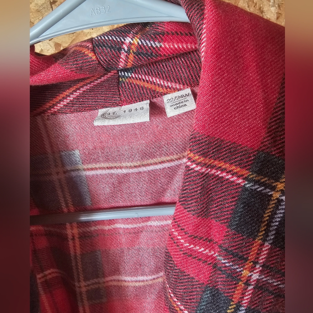 Cato Red Plaid Tie Jacket